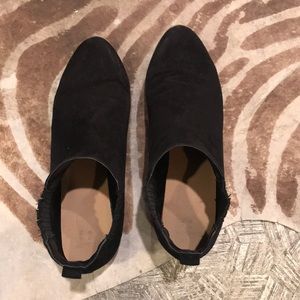 Black suede Target booties